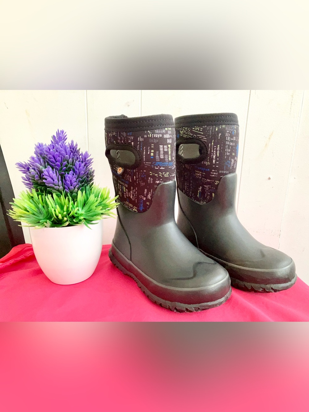 BOGS Kids Waterproof Winter Rain Boots